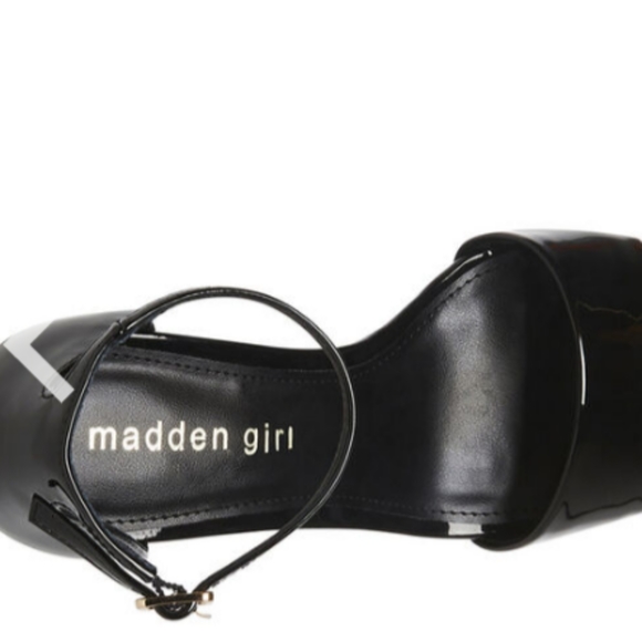 Madden Girl Omega Black Heel Dress Sandals sz 9 - Picture 3 of 7